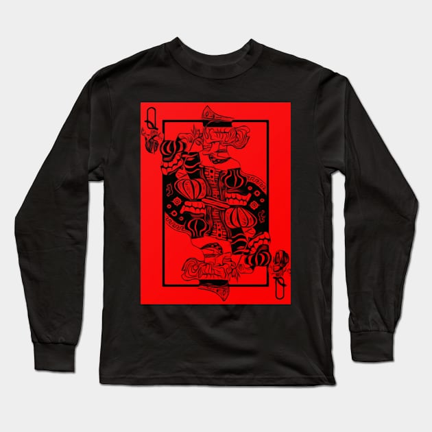 Queen of Hearts Long Sleeve T-Shirt by Nice wears